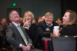 Colorado Senator John Hickenlooper enjoying Sam's presentation 