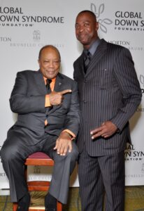 Sam Adams with musical phenom Quincy Jones Jr. 